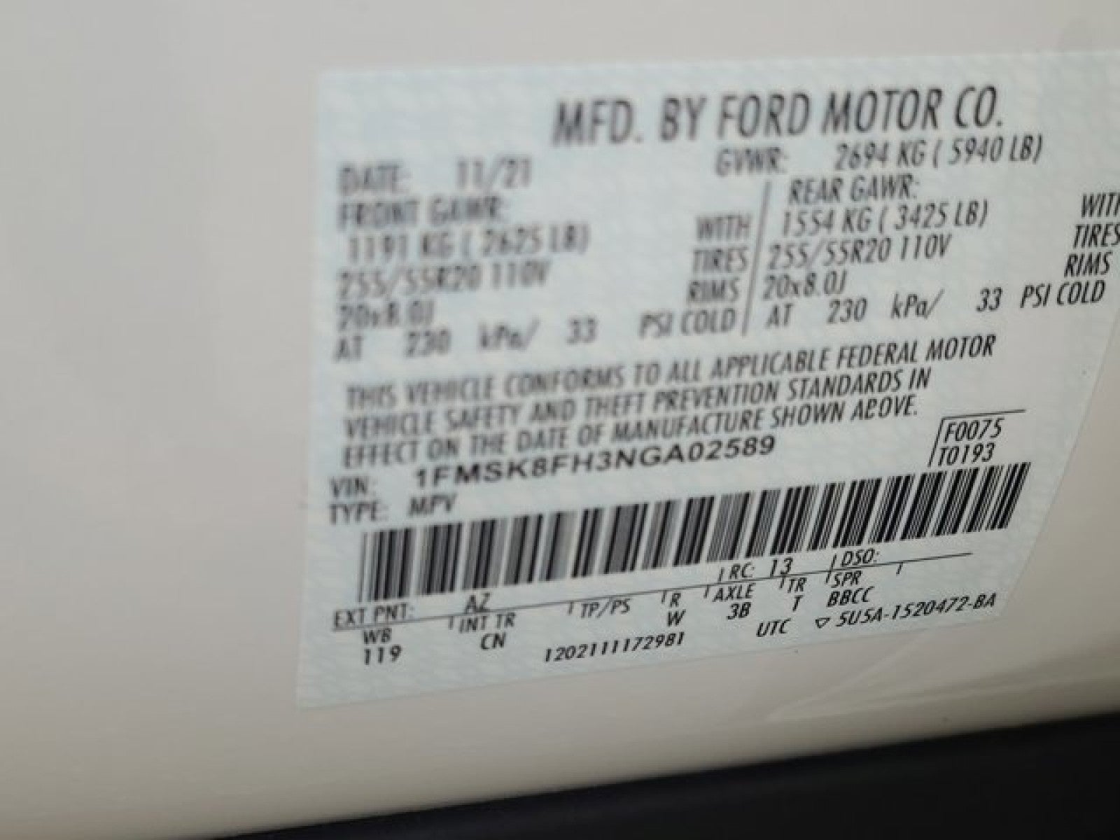 2022 Ford Explorer Limited 4WD