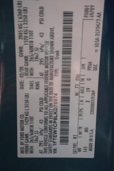 2020 Ford F-150 XLT SuperCrew