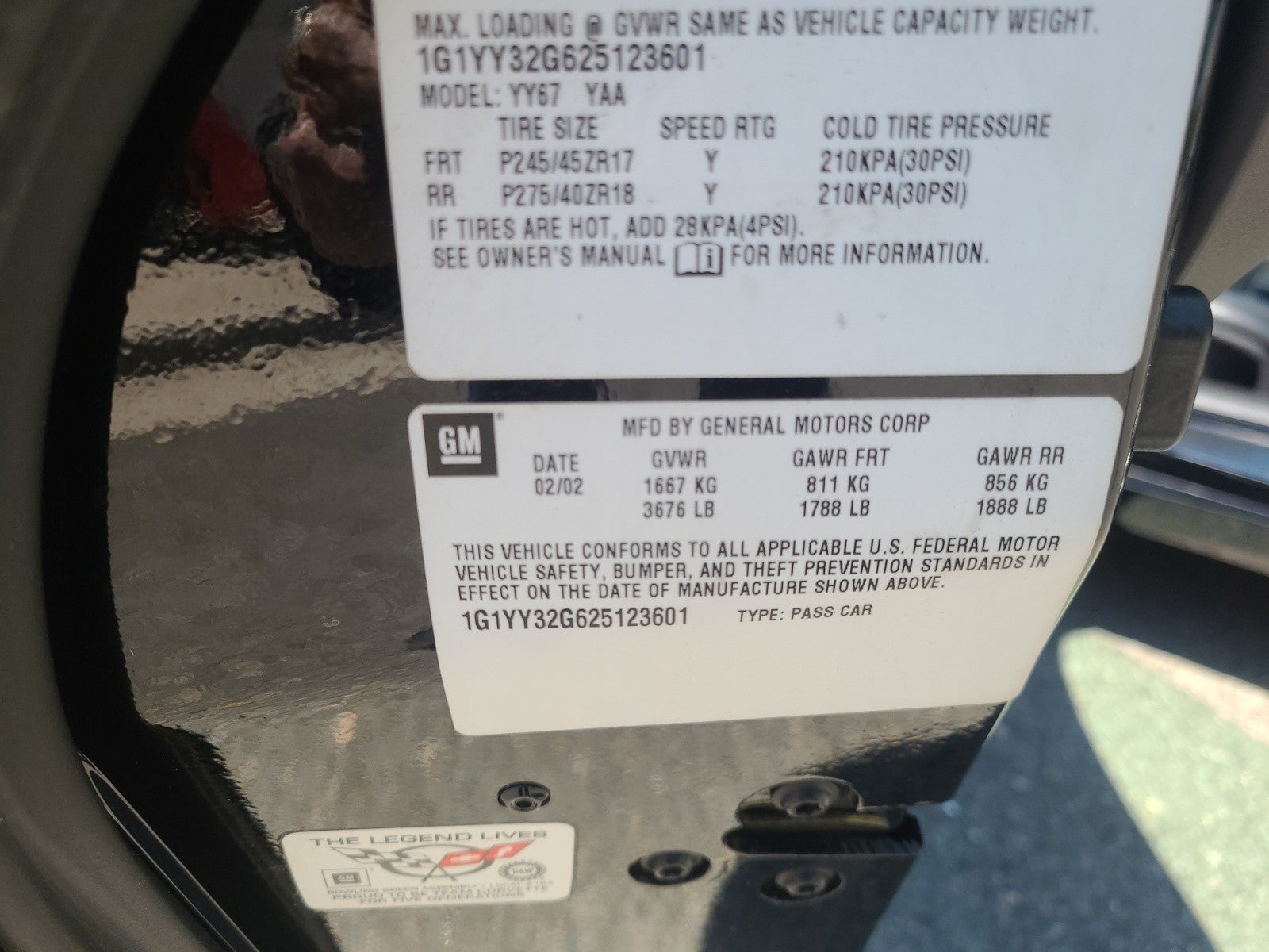 2002 Chevrolet Corvette Convertible