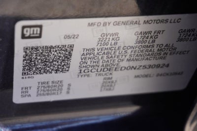 2022 Chevrolet Silverado 1500 RST 4WD Crew Cab