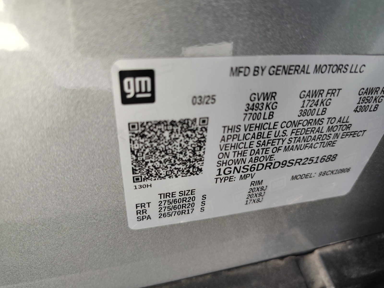 2025 Chevrolet Suburban Z71 4WD