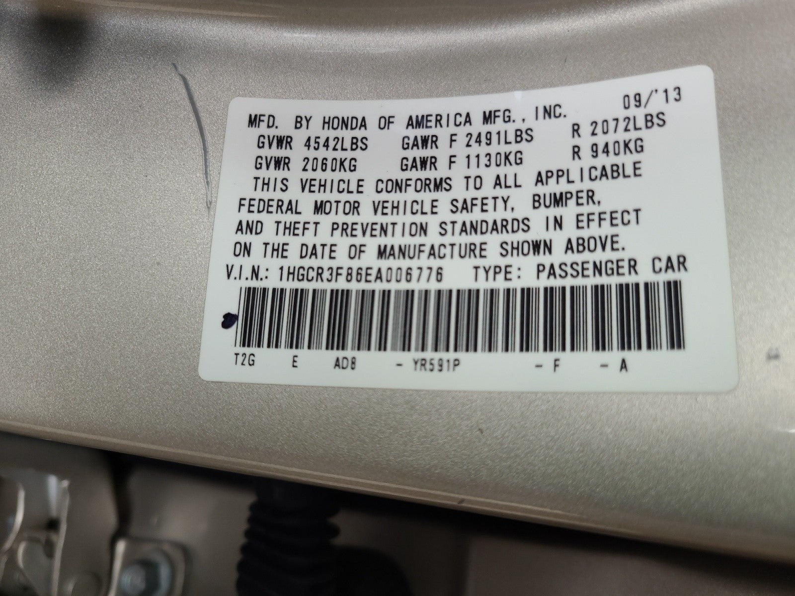 2014 Honda Accord Sedan EX-L V6 | Local One-Owner
