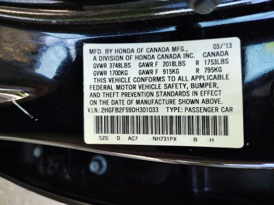 2013 Honda Civic Sdn LX