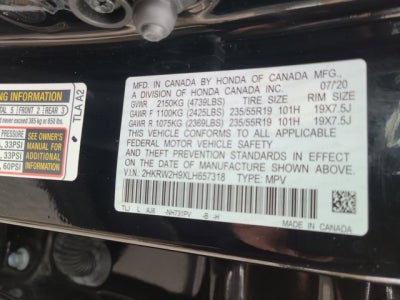 2020 Honda CR-V Touring AWD