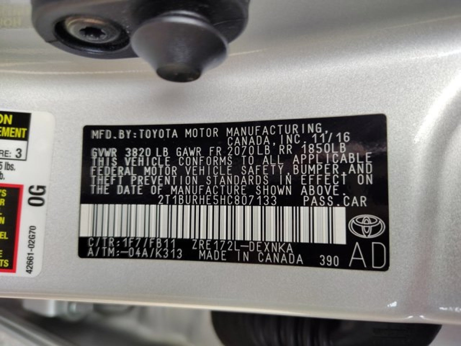 2017 Toyota Corolla LE