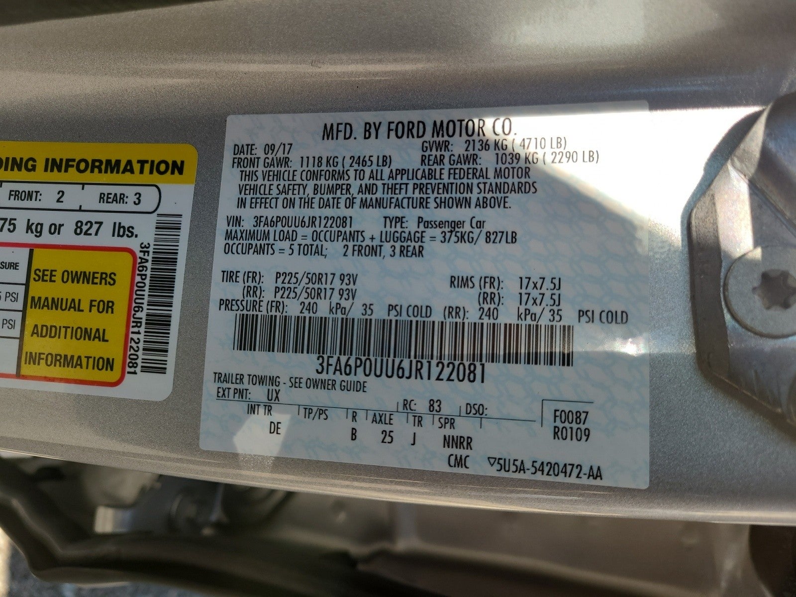 2018 Ford Fusion Hybrid S