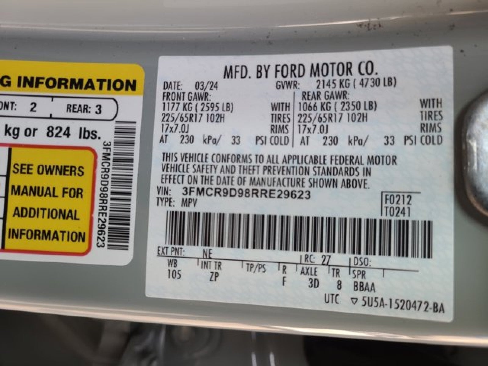 2024 Ford Bronco Sport Badlands 4x4 | Premium Package