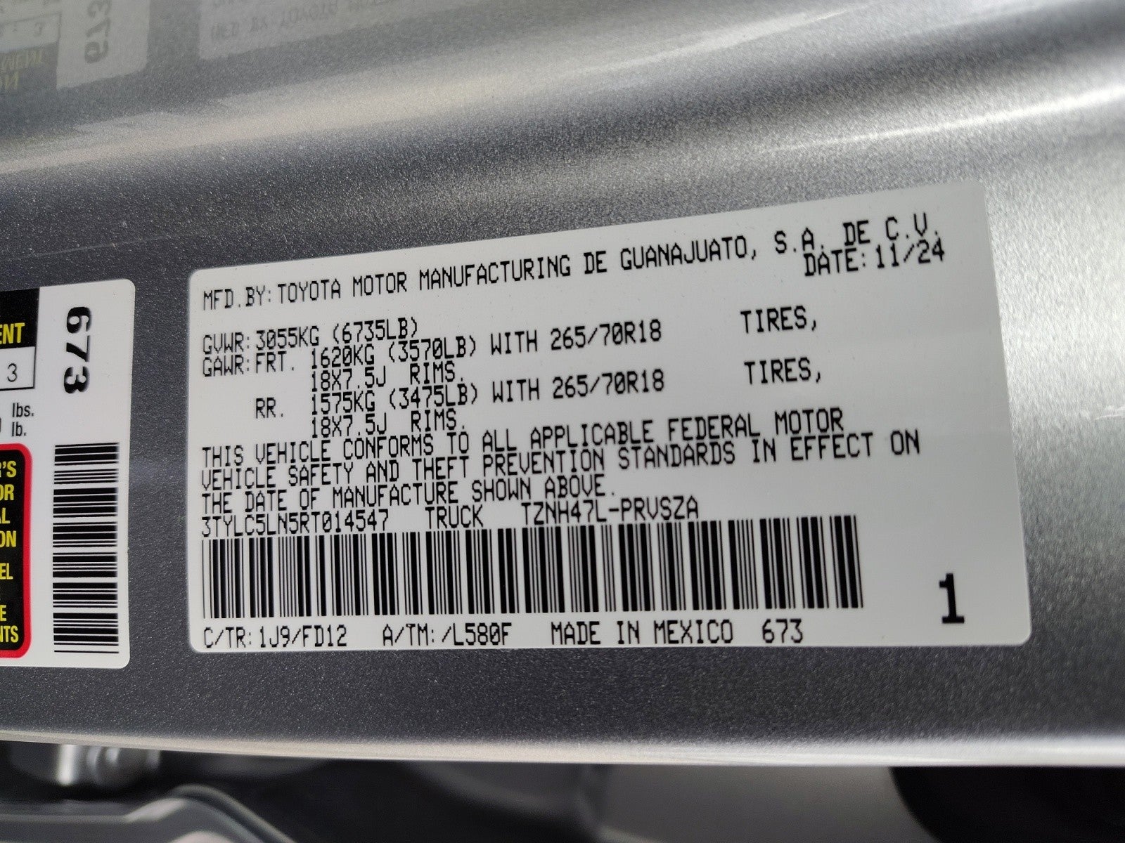 2024 Toyota Tacoma 4WD TRD Off Road Hybrid