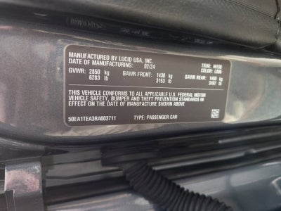 2024 Lucid Air Touring AWD | Tahoe interior