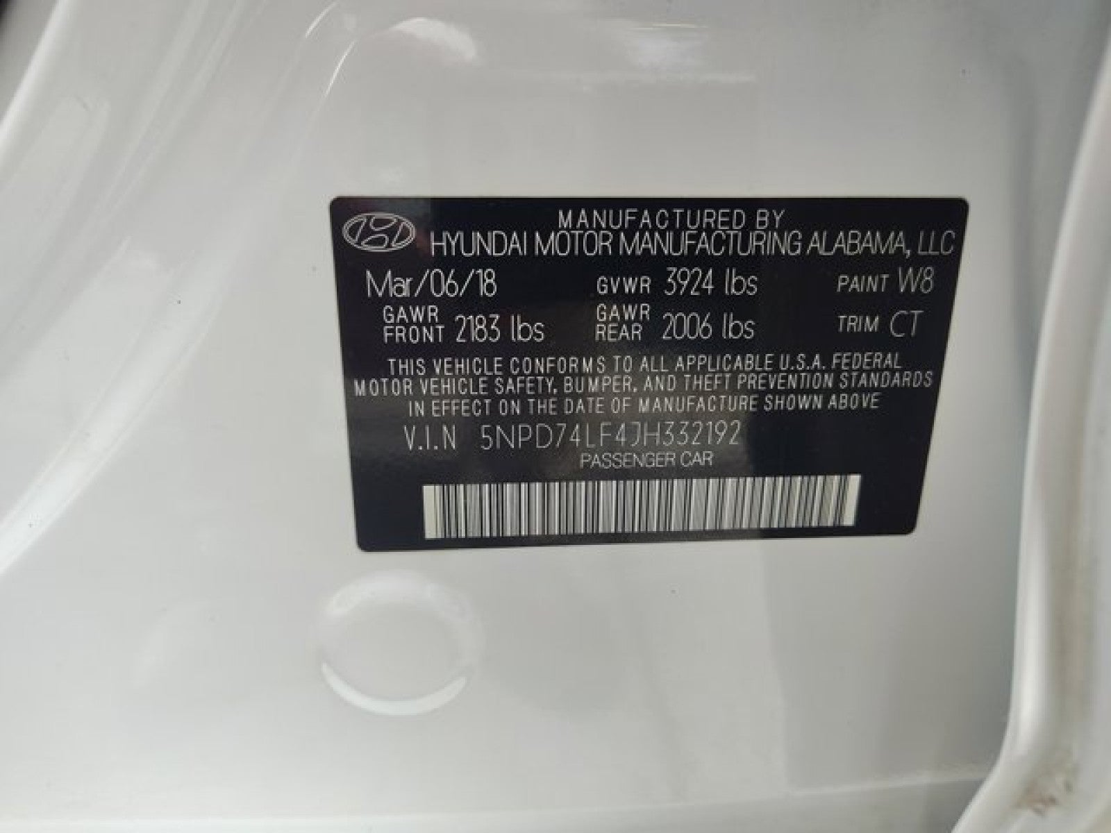 2018 Hyundai Elantra SE