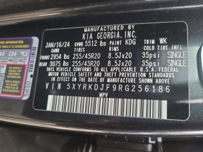 2024 Kia Sorento X-Line SX Prestige AWD, 3rd row, bucket seats