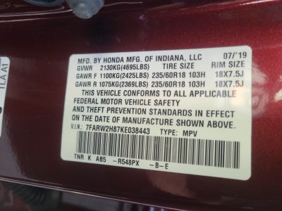 2019 Honda CR-V EX-L AWD