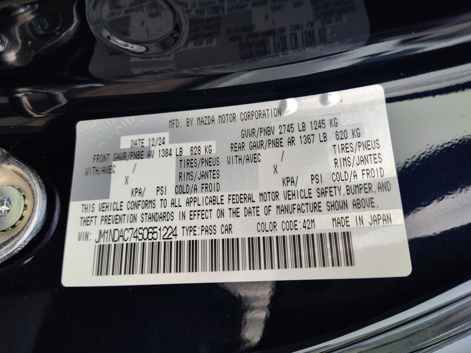 2025 Mazda Mazda MX-5 Miata Club