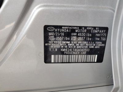 2016 Hyundai Sonata Hybrid SE