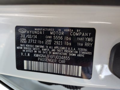 2015 Hyundai Genesis 5.0L