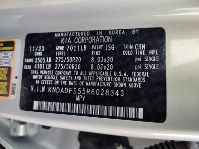 2024 Kia EV9 Land | VIP Seating, Towing Package