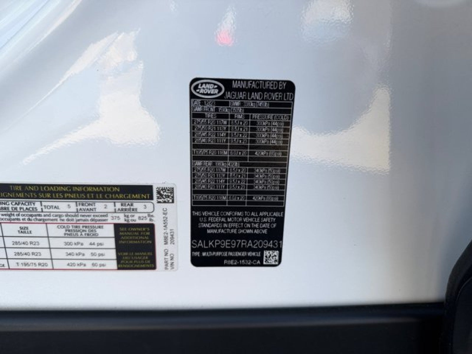 2024 Land Rover Range Rover SE