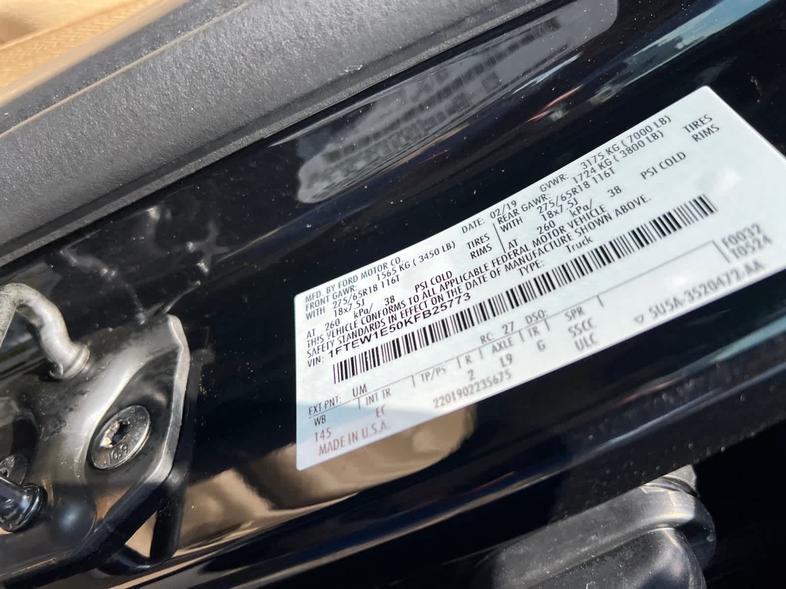 2019 Ford F-150 LARIAT