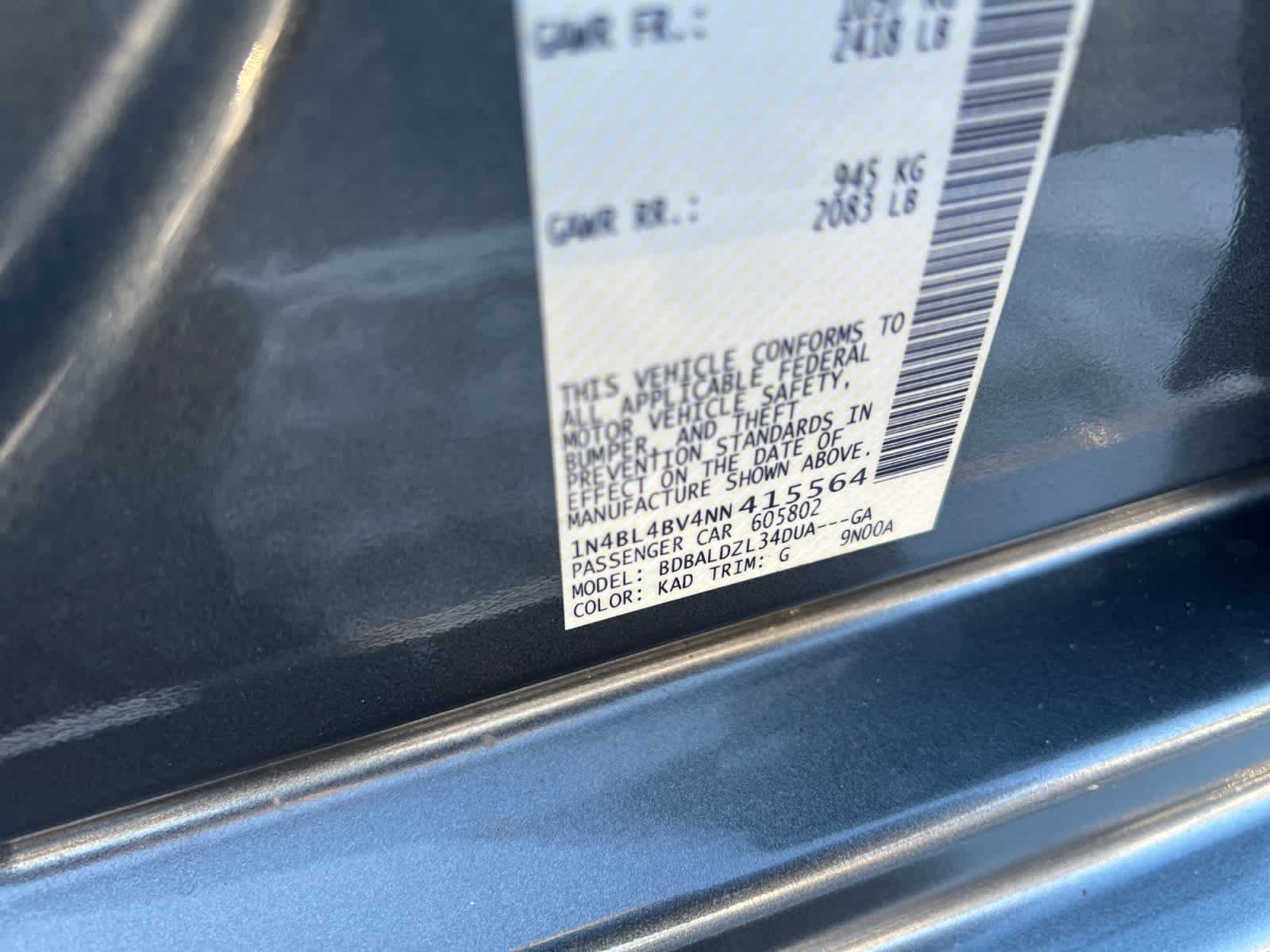 2022 Nissan Altima 2.5 S