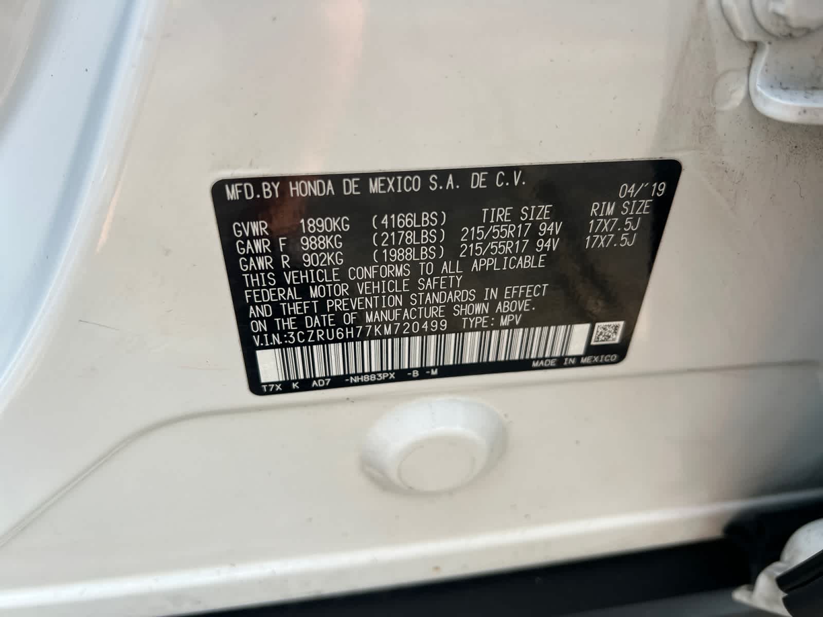 2019 Honda HR-V EX-L