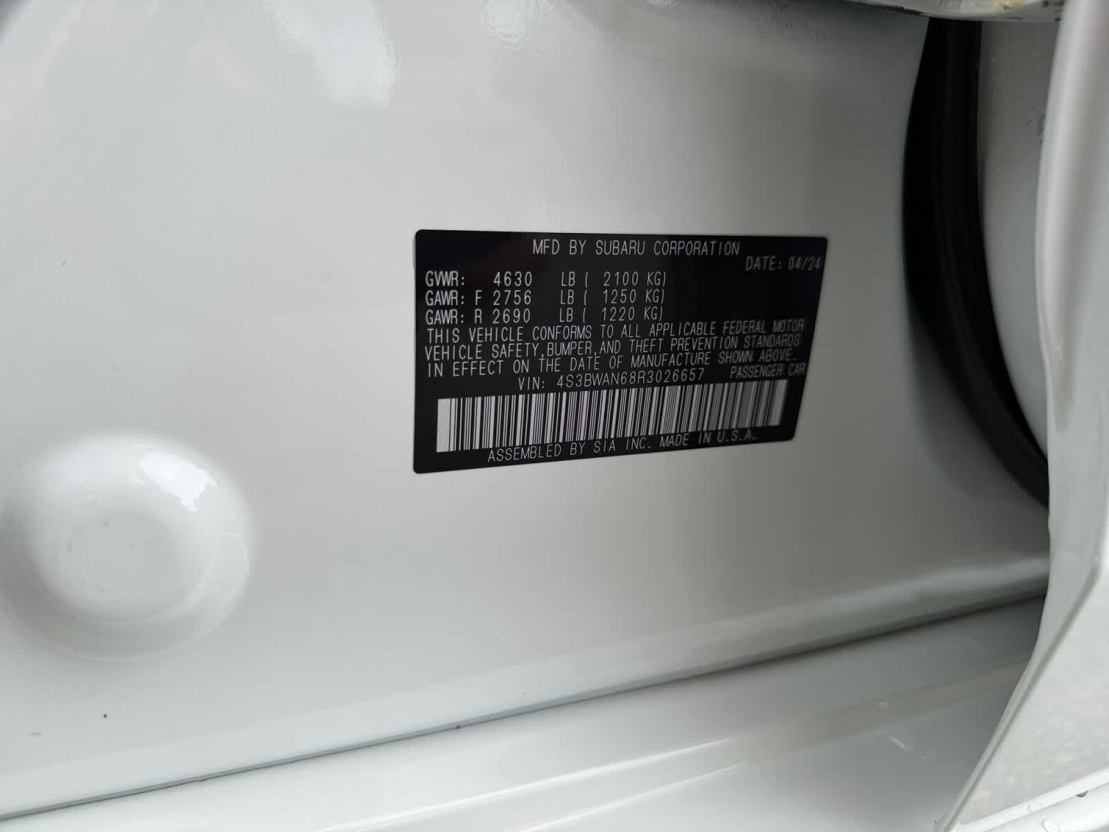 2024 Subaru Legacy Limited