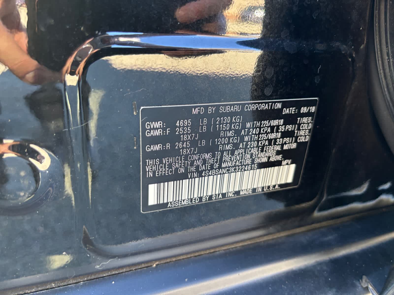 2019 Subaru Outback Limited