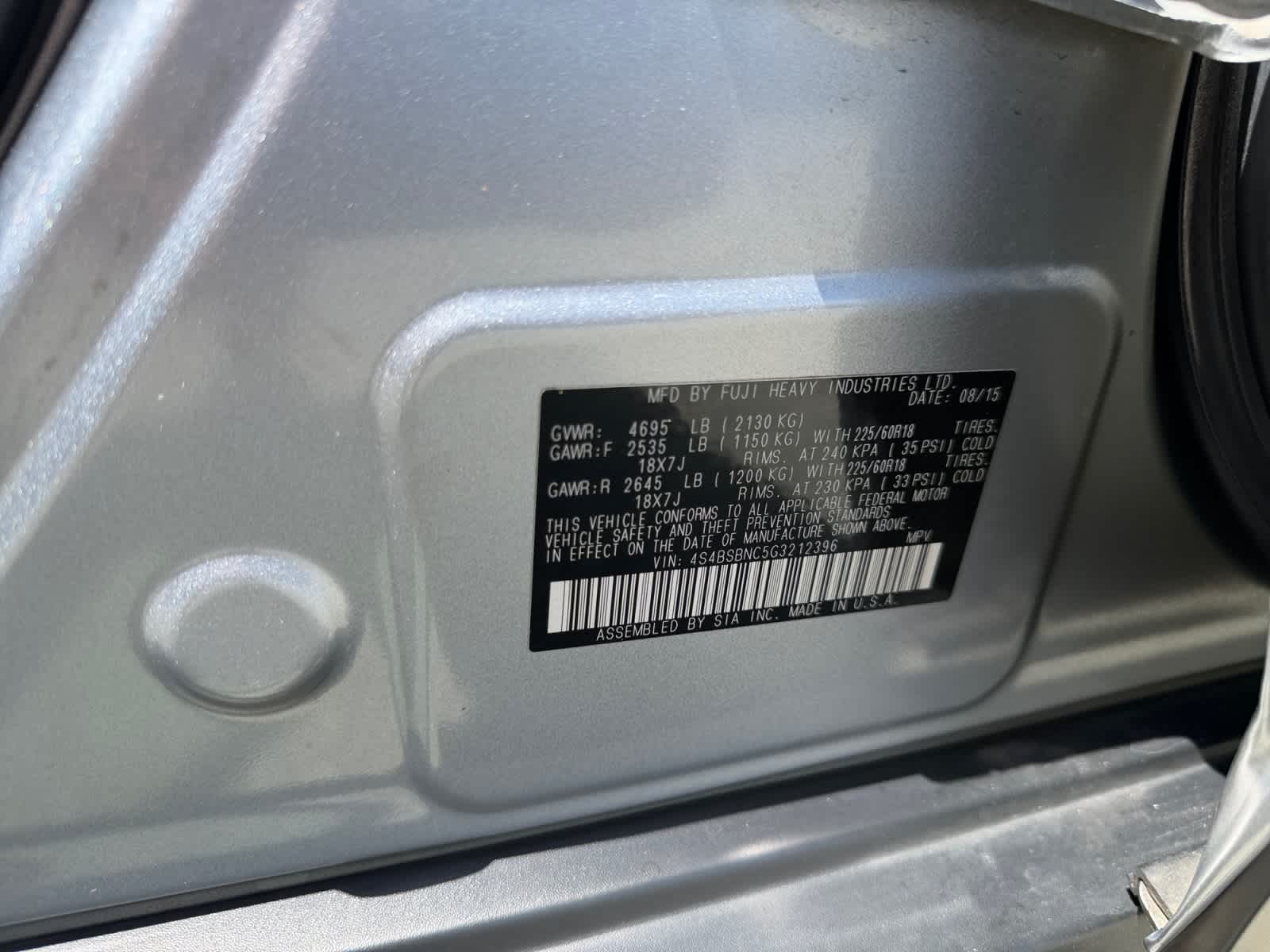 2016 Subaru Outback 2.5i Limited