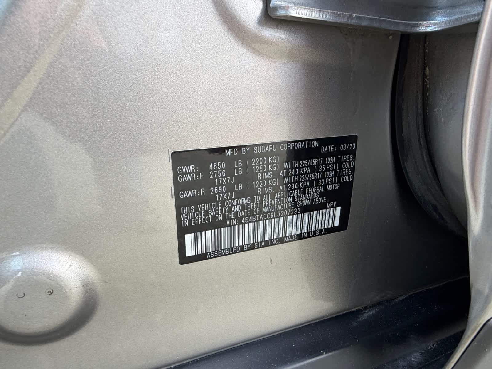 2020 Subaru Outback Premium