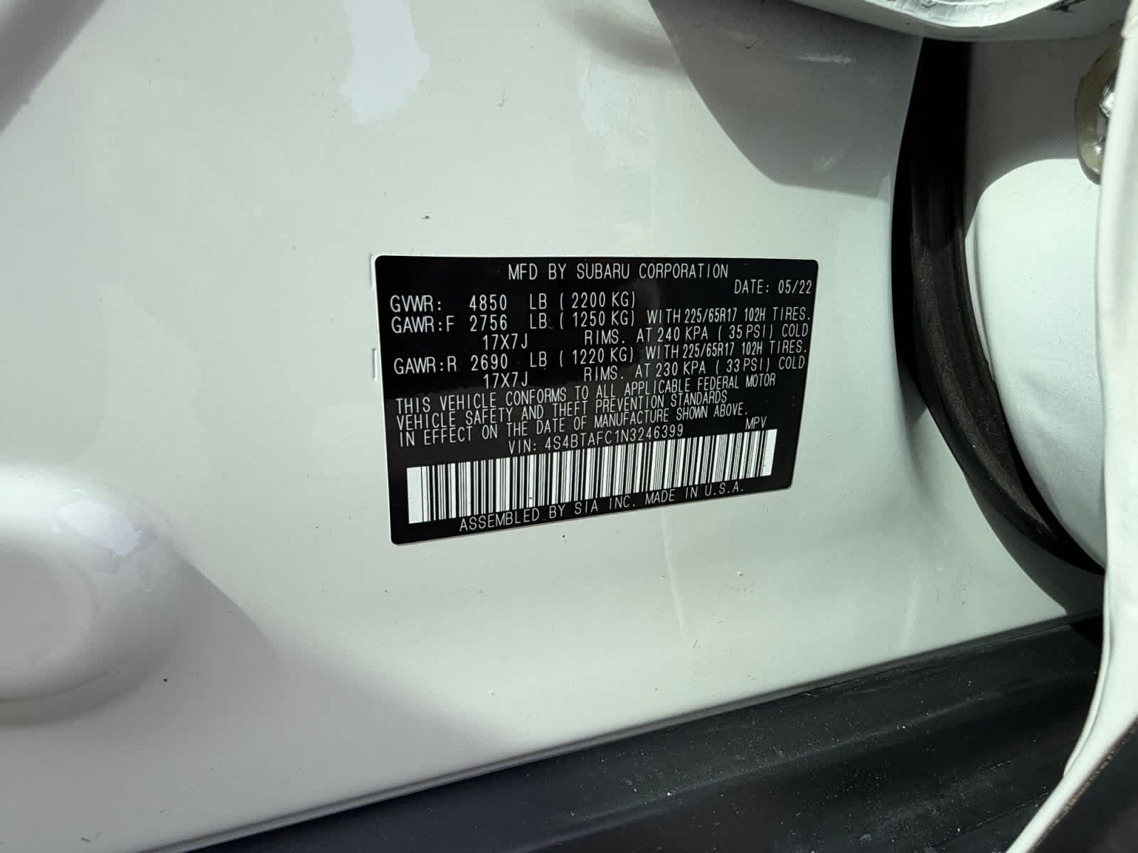 2022 Subaru Outback Premium