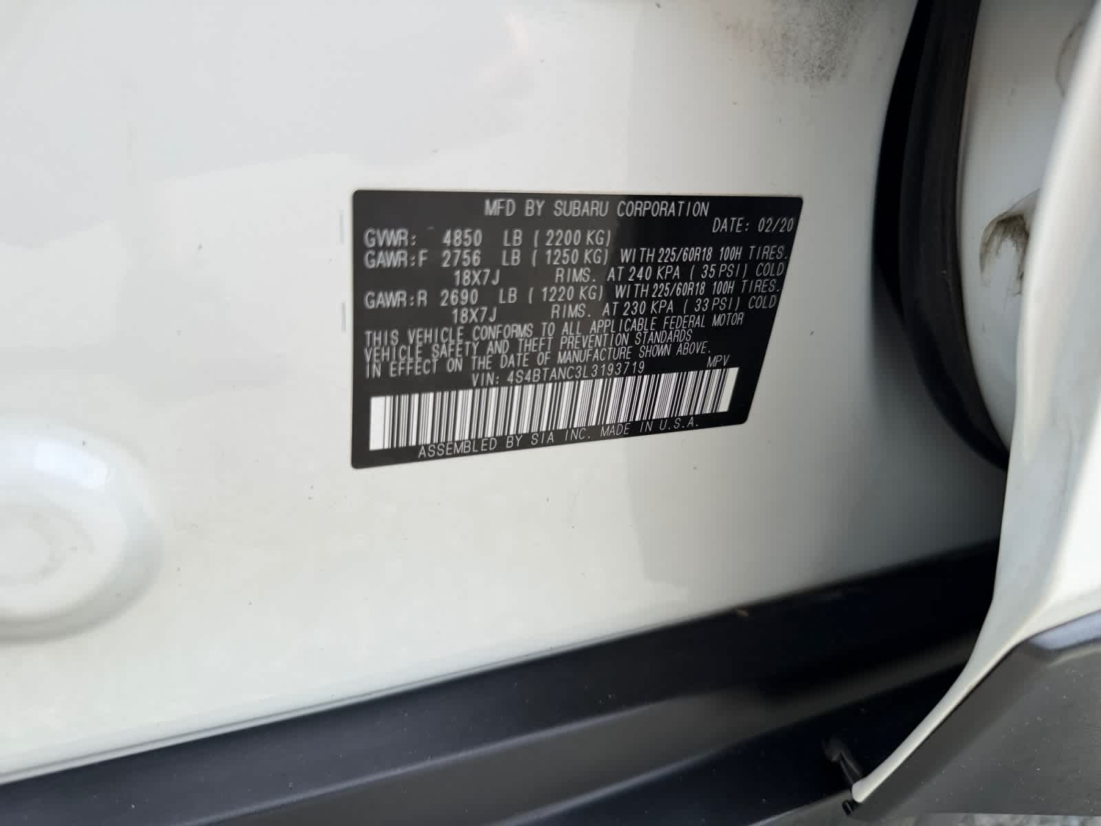 2020 Subaru Outback Limited