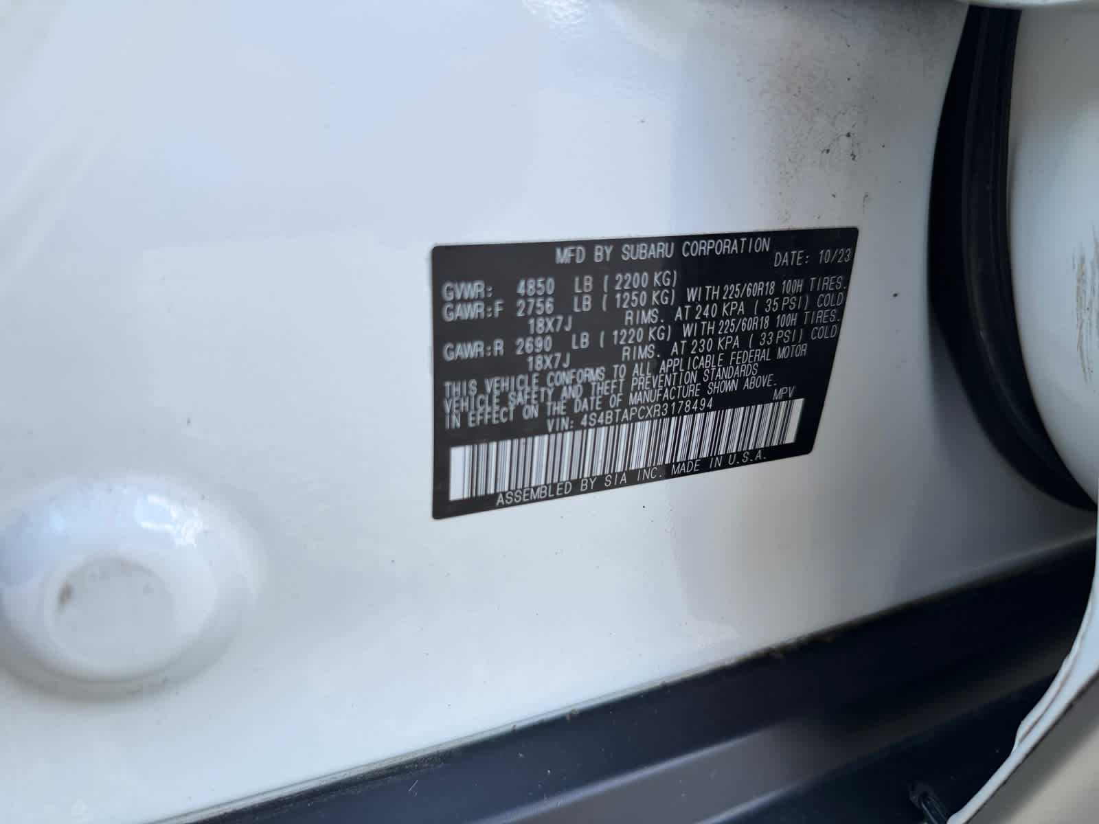 2024 Subaru Outback Touring