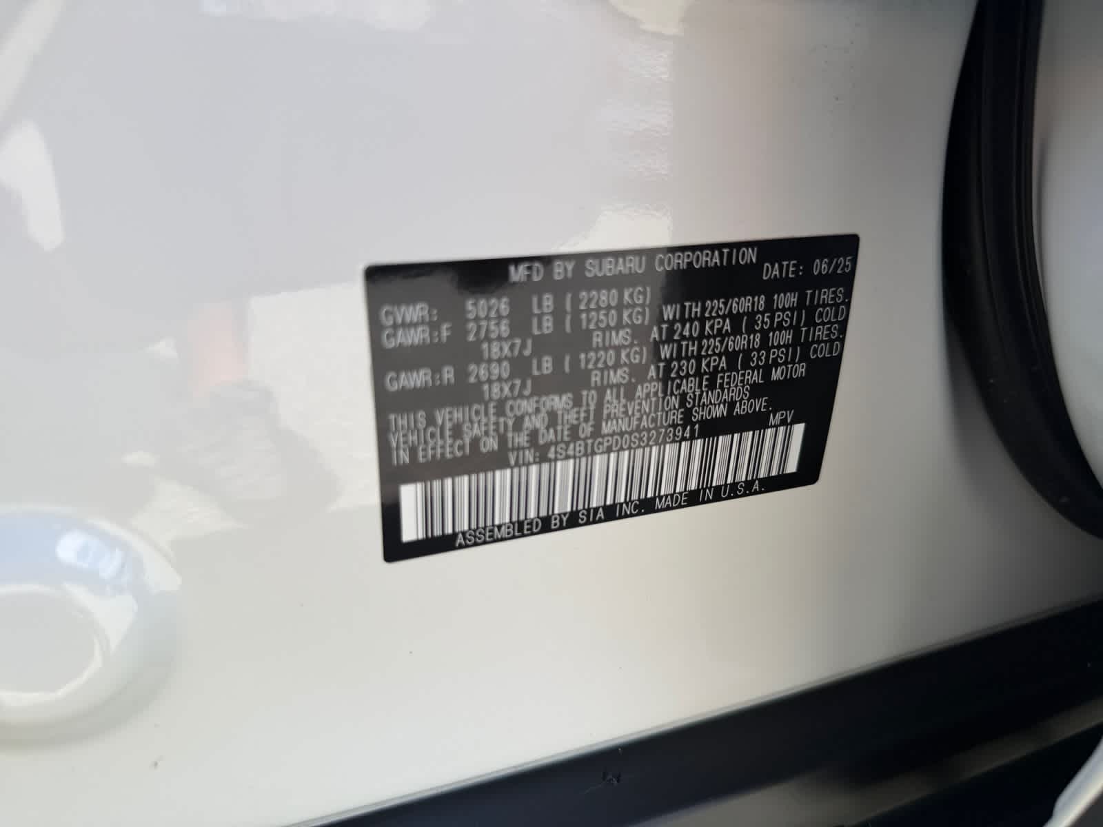 2025 Subaru Outback Touring XT