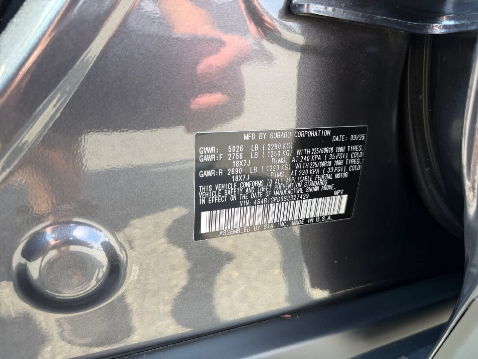 2025 Subaru Outback Touring XT