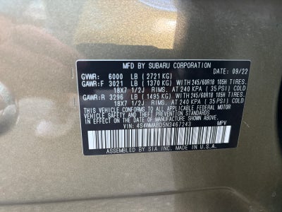 2022 Subaru Ascent Premium