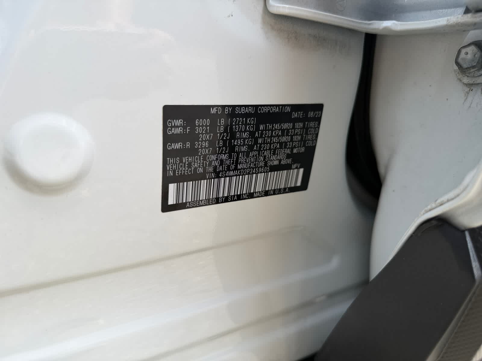 2023 Subaru Ascent Onyx Edition Limited