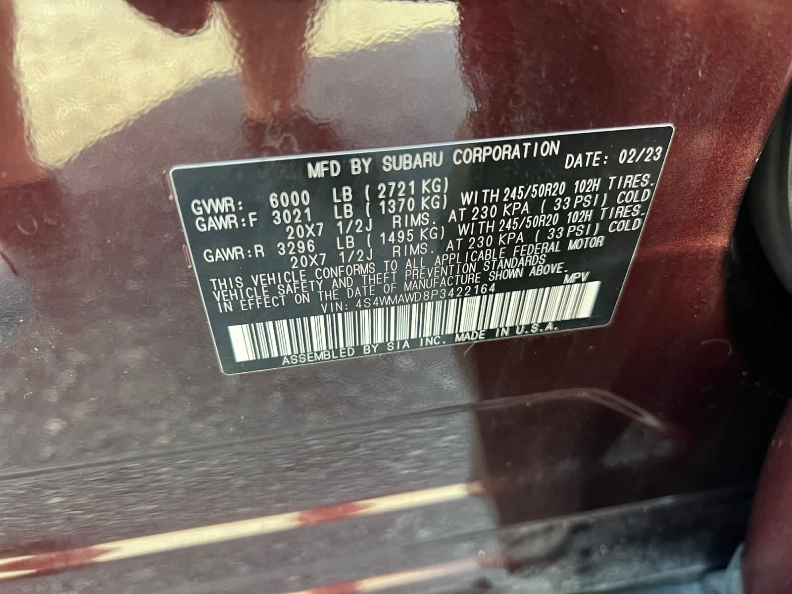 2023 Subaru Ascent Touring