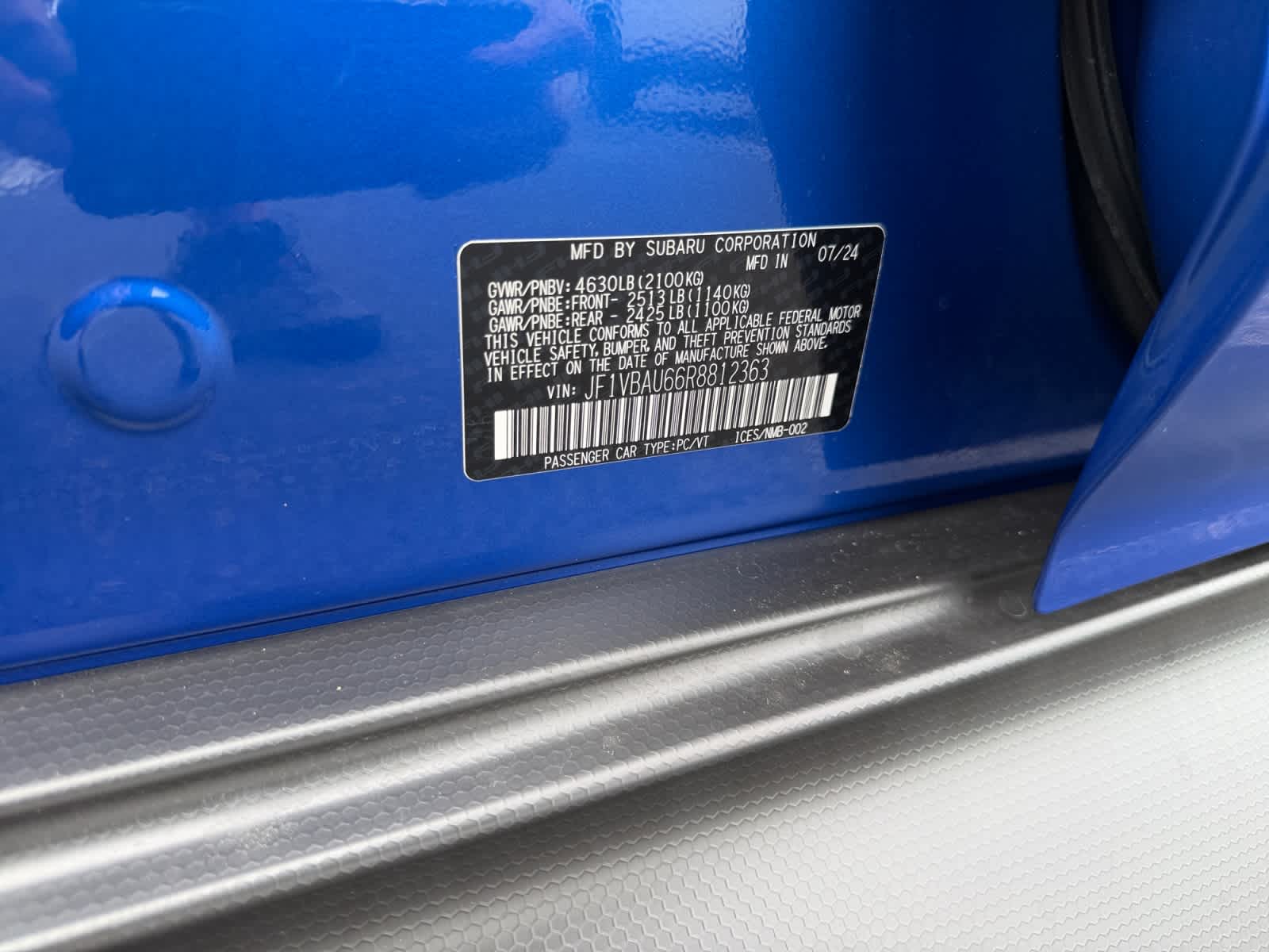 2024 Subaru WRX GT