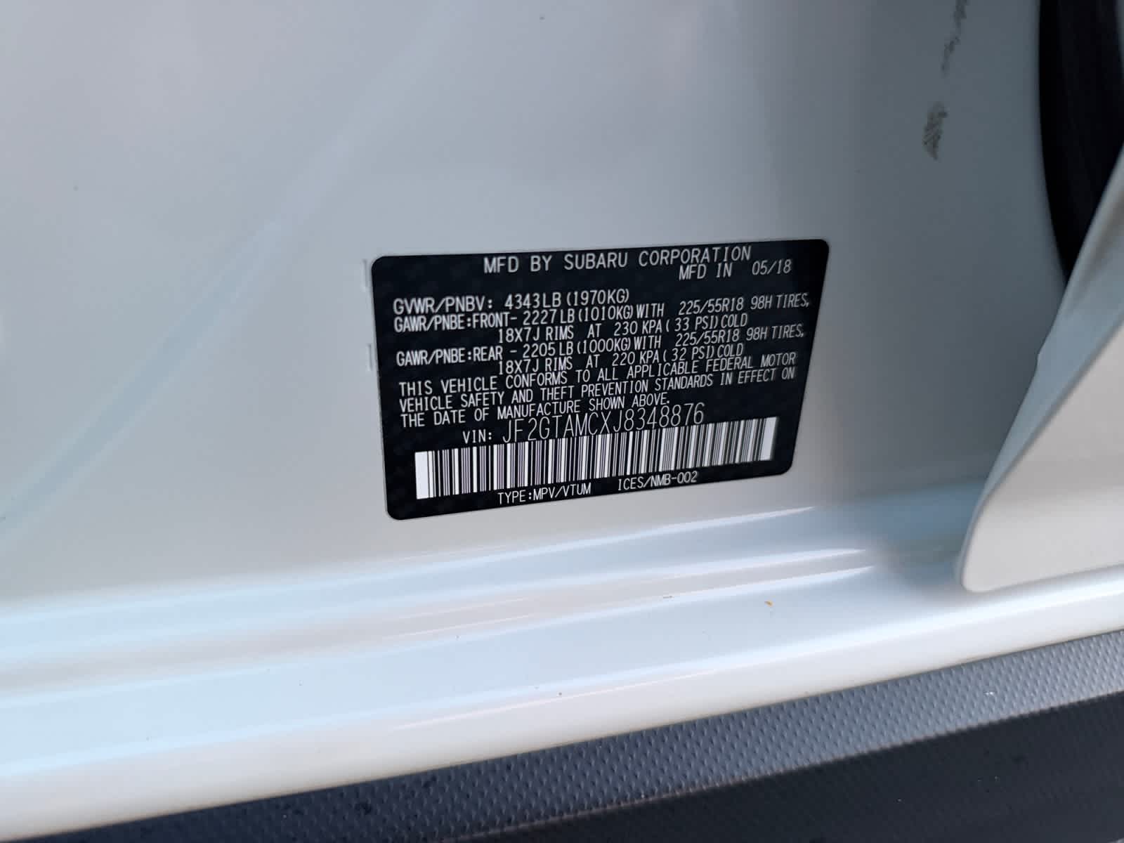 2018 Subaru Crosstrek Limited
