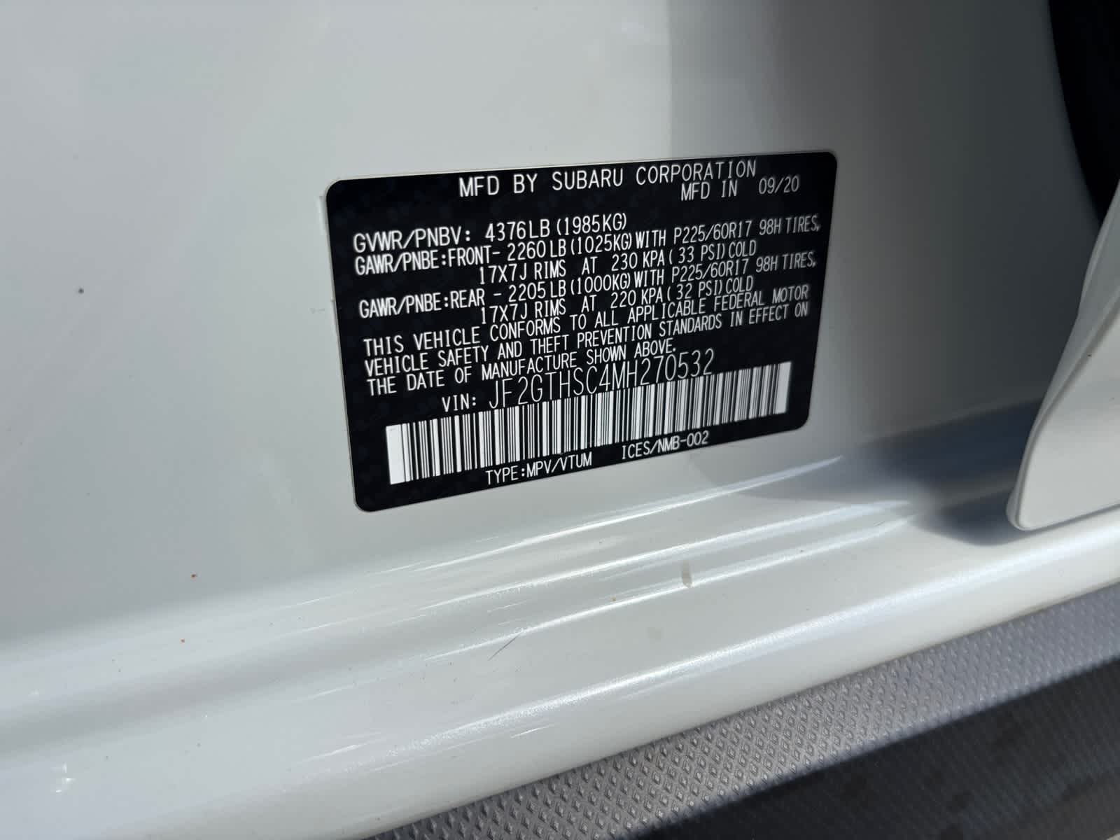 2021 Subaru Crosstrek Sport