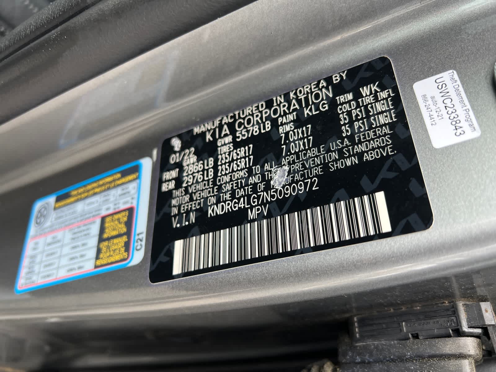 2022 Kia Sorento Hybrid S